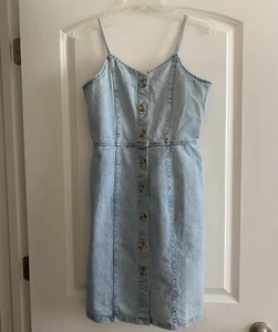 Denim Jumper Dress - size 16 Junior. Rare Editions. - Picture 1 of 7