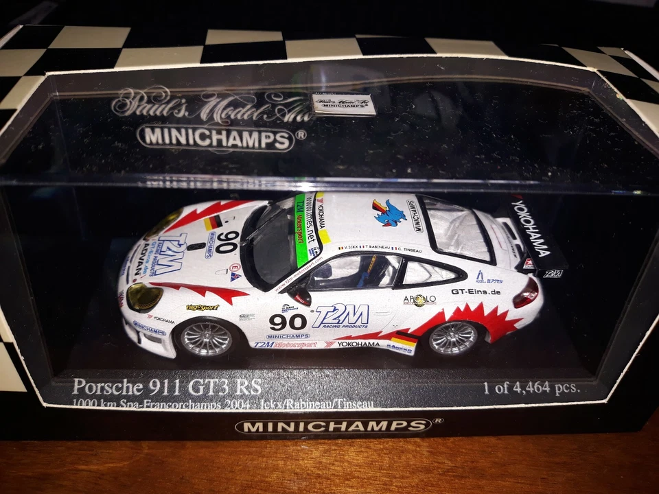 Minichamps 1/43 Porsche 911 GT3 RS #90 1000 km Spa 2004 - Immagine 1 di 1