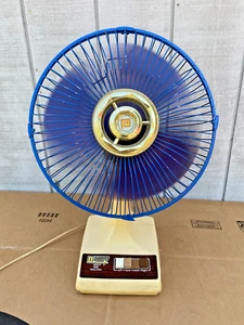 Vintage Pioneer 12" Oscillating Fan Classic Retro Design VIDEO ON LISTING - Picture 1 of 8