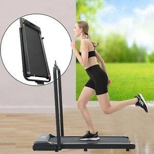 Treadmill Walking Pad Electric Foldable Underdesk Smart Running Machine & Holder - Picture 1 of 14