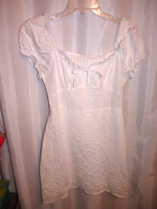 Vestido blanco forrado al hombro talla M con cremallera lateral - Imagen 1 de 6