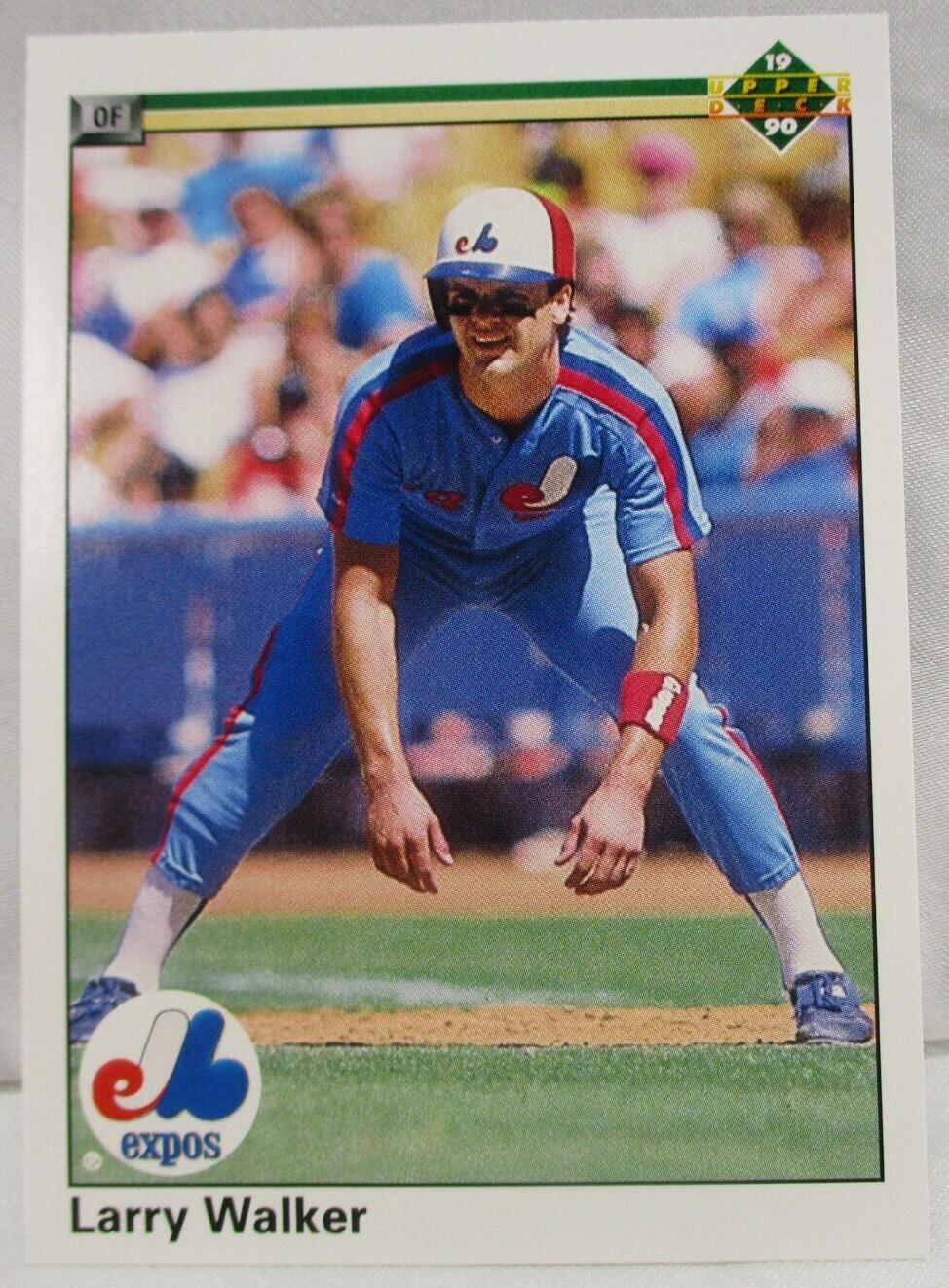 1990 Upper Deck Baseball Larry Walker Rookie Card #466 (004)