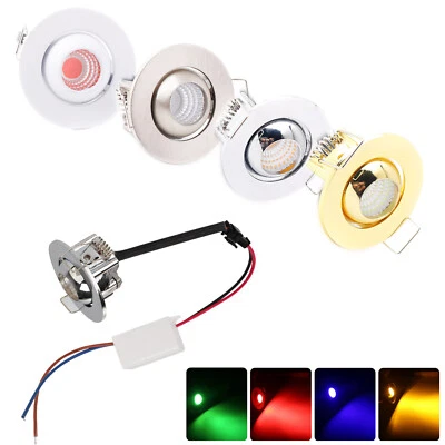 Mini 3W Dimmable LED Recessed Ceiling Downlight 30W Equivalent Halogen Lamp RC - Image 1 of 4