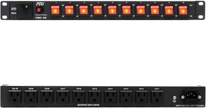 1U Rackmount PDU with 10 Outlets & Surge Protection – Perfect for IT Solutions - Picture 1 of 8
