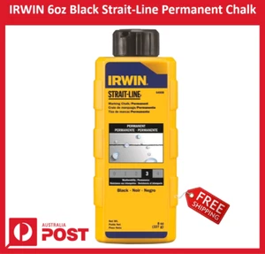 New IRWIN 6oz Black Strait-Line Permanent Chalk 170g + Free Shipping - Picture 1 of 1