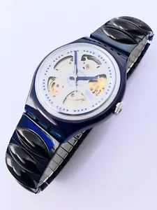 SWATCH: AUTOMÁTICO-HIGHLIGHT "BÄRU" (SAN102) CORREA *NUEVO/ PIEZA RARA* - Imagen 1 de 3