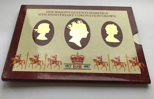 1993 ELIZABETH II CORONATION BRILLIANT UNCIRCULATED FIVE 5 POUND COIN PACK BU - Picture 1 of 11