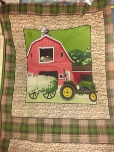 john deere pillow you choose the pattern READ LISTING FREE NAME embroidered - Picture 1 of 5