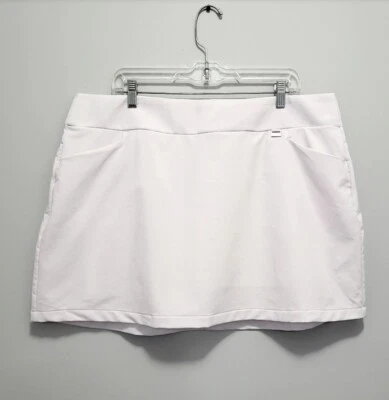 Falda corta de tenis de golf Greg Norman blanca para mujer XL Play Dry Tenniscore Foto 1 de 4