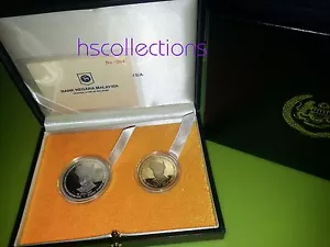 Malaysia Di-Pertuan Agong XIII Proof coin Set 2 2007 Silver - Picture 1 of 1