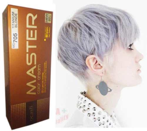 Dcash Hair Dye Permanent Color Punk Goth Emo Elf Silver Titanium Blonde MG705 - Image 1 of 3