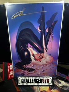 Impresión artística firmada por Joshua Sway Swaby 11x17 - BLACK CAT - con certificado de autenticidad - Imagen 1 de 1