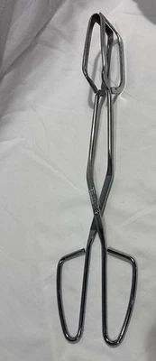 Pinzas de tijera vintage EKCO EE. UU. 15 PULGADAS con borde dentado ☼Utensilio de cocina/barbacoa Foto 1 de 4