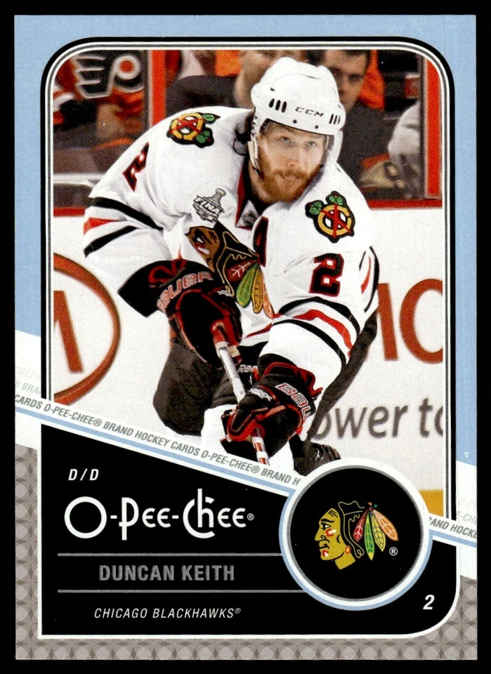 2012-13 O-Pee-Chee Playoff Beard Duncan Keith Chicago Blackhawks #6 - Image 1 of 2