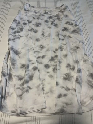 Tek gear on the go gear top blanco y gris con lados fruncidos talla grande Foto 1 de 4