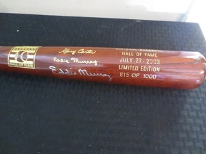 Autógrafo Eddie Murray 2003 Salón de la Fama LE Bat/1000 Beckett BJ085139 - Imagen 1 de 4