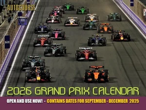 2026 Autocourse Grand Prix Wall Calendar - Picture 1 of 5