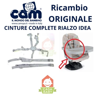 Cinture Rialzo Idea Cam Ricambio Originale Cinture Interne e di Fissaggio S334 - Immagine 1 di 3