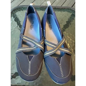 Easy Street Sport Leather Athletic Shoes Mary Jane Comfort Walking Wide 9W - Picture 1 of 8