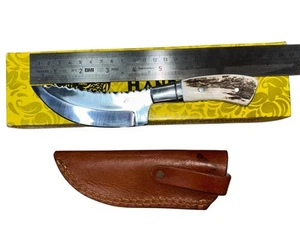 Wild Turkey Handmade 8.5” Collection Fixed Blade Hunting Knife w. Sheath🔥L1 - Picture 1 of 2