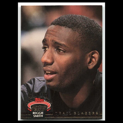 Reggie Smith Rookie #329 1992 Topps Stadium Club Portland Trail Blazers Card NBA - Image 1 of 3