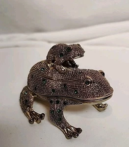 JUEGO DE ESCRITORIO RANA LATÓN CON JOYAS con piezas - Imagen 1 de 14