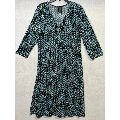 Vestido Top Para Mujer George Calce Elástico Cruzado Turquesa y Negro Talla XL 16/18 Foto 1 de 4