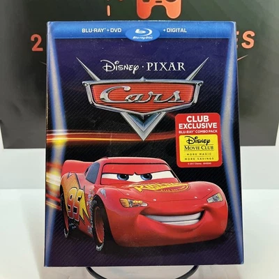 Cars Disney/Pixar (Blu ray/DVD + Digital, Movie Club Exclusive) w/Slip, NEW - Image 1 of 2