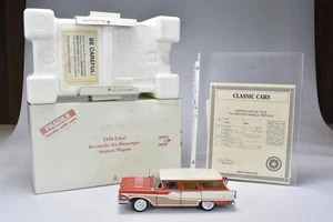 DANBURY MINT 1958 EDSEL BERMUDA STATION WAGON COT PAPERS ORIGINAL BOX #08080 - Picture 1 of 6
