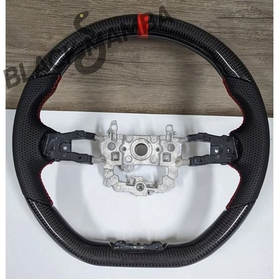 For 2022+ Acura Integra A-Spec Real Carbon Fiber Red Ring Steering Wheel  NEW! Foto 1 de 4