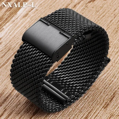 1.0 Milanese Mesh Stainless Steel Watch Band Bracelet 18Mm 20Mm 22Mm 24Mm Bracel - Image 1 of 4