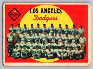 1959 Topps #457 Dodgers Team Card / Sixth Series Checklist: 430-495 - Picture 1 of 3