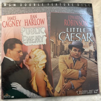 MGM Double Feature LITTLE CAESAR + PUBLIC ENEMY Cagney + Laserdisc unopened NR ! - Image 1 of 3