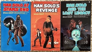 HAN SOLO TRILOGY-STAR WARS-BRIAN DALEY-3 DIFFERENT PAPERBACK BOOKS-1970's - Picture 1 of 3