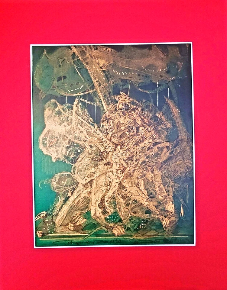 Impresionista Surrealista Fantasía Pastel Pintura-Dibujo - Guerra Futura Foto 1 de 1