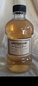 Botella de vidrio Listerine vintage sin abrir 12 oz antiséptica  - Imagen 1 de 8