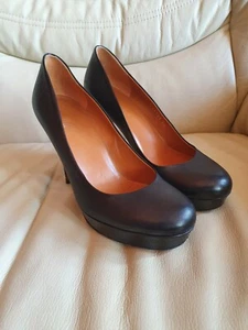 Gucci Damas Negro Corte Plataforma Zapatos Talla 36 UK 3 US 5 - Imagen 1 de 10