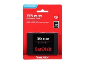 SanDisk SSD Plus SDSSDA-960G-G26 960GB Internal SATA for Laptops and PC - Afbeelding 1 van 1
