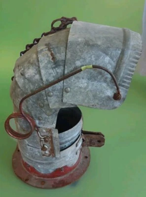  Antique PRIMITIVE Steel Farm Threshing Grain Shoot Art Tool Americana C1900  - Image 1 of 4