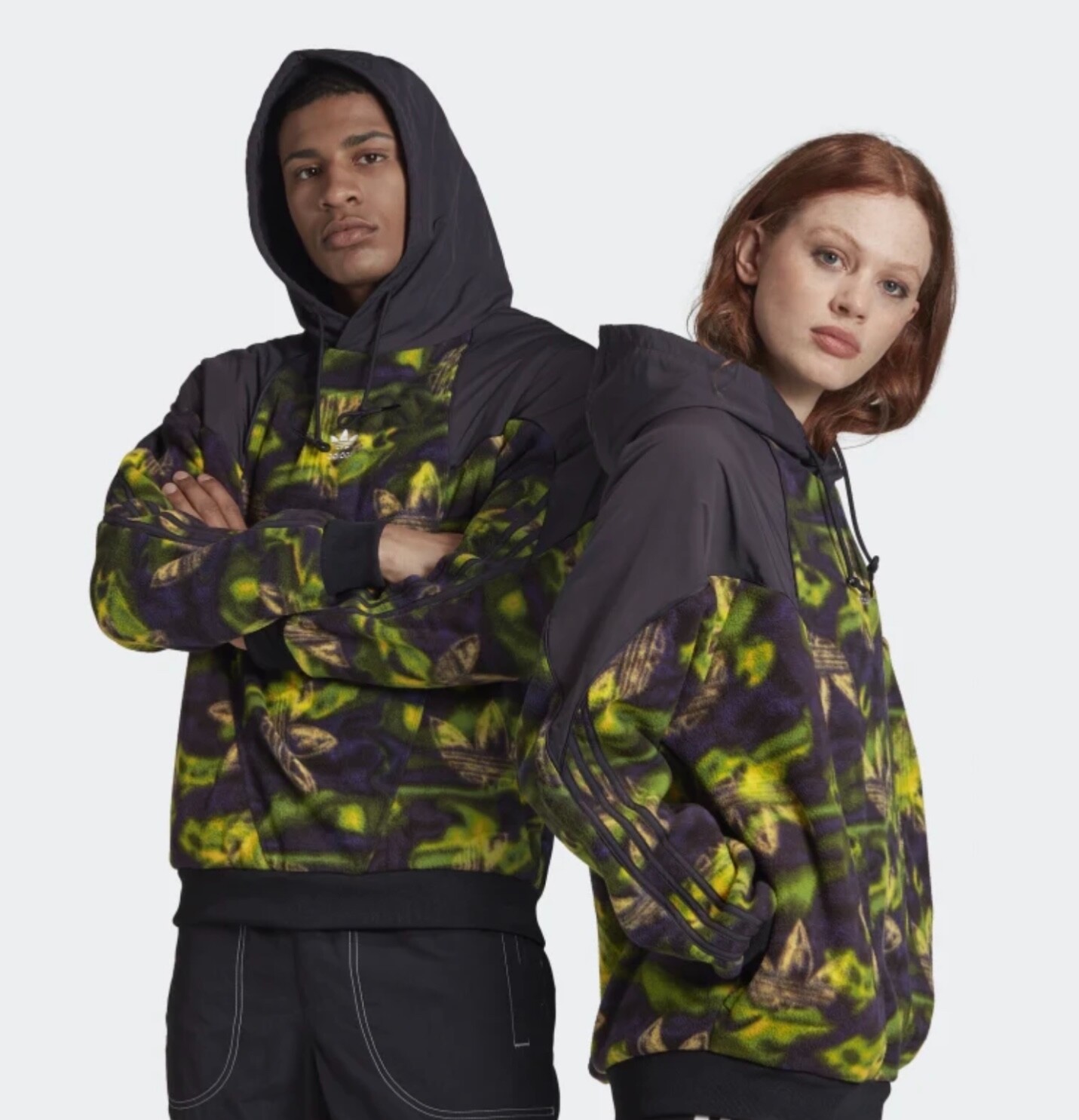adidas Originals Big Trefoil Printed Polar Fleece Hoodie GE0827 | | fÃ¼r 49,50 â¬ - SneakerStudio.de