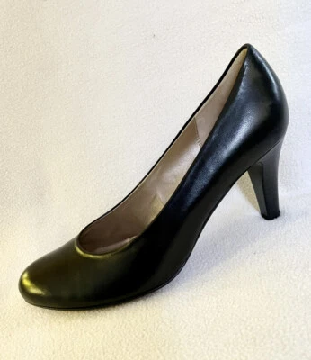 Tacones de corte de cuero negro Gabor talla 6,5 UK/8,5US/39,5EU Foto 1 de 4