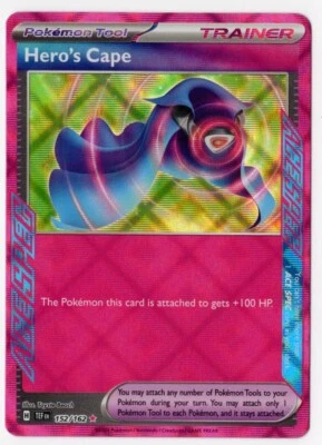 Hero's Cape 152/162 Sv05: Temporal Forces Holo Ace Spec Pokémon Card - Image 1 of 2