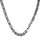 Stainless Steel Chunky Link Chain Silver Personalized Necklace & Bracelet Set