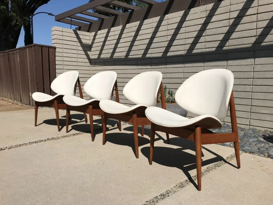 4 sillas Kodawood modernas de mediados de siglo atribuidas a Seymour James Weiner Foto 1 de 4