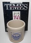 1986 Arkansas Sesquicentennial 150 yrs stoneware crock & Arkansas Times Magazine