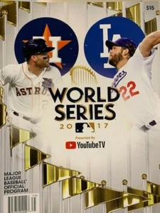 2017 OFFICIAL MLB WORLD SERIES PROGRAM DODGERS VS. HOUSTON ASTROS 2022 CHAMPS !! - Picture 1 of 1