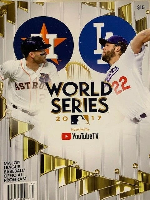 2017 OFFICIAL MLB WORLD SERIES PROGRAM DODGERS VS. HOUSTON ASTROS 2022 CHAMPS !! - Image 1 of 1