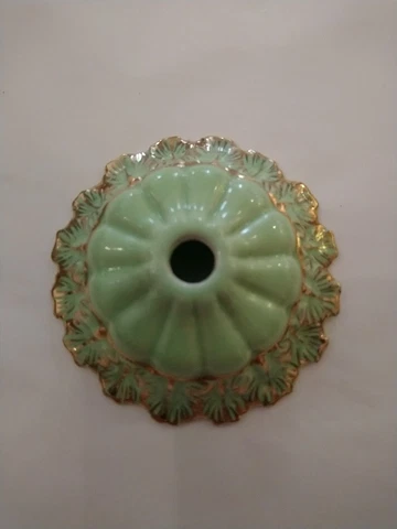 Porcelain Rococo Style Vintage Chandelier Bobeche Cover