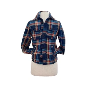 Abercrombie & Fitch Rare 2000’s Plaid Jay Range Utility Jacket Boys Size Large - Picture 1 of 13