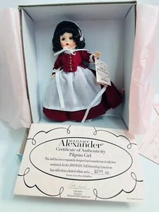 Madame Alexander 60290 Pilgrim Girl 8" Tall Doll with Box,COA, Tags - Picture 1 of 13